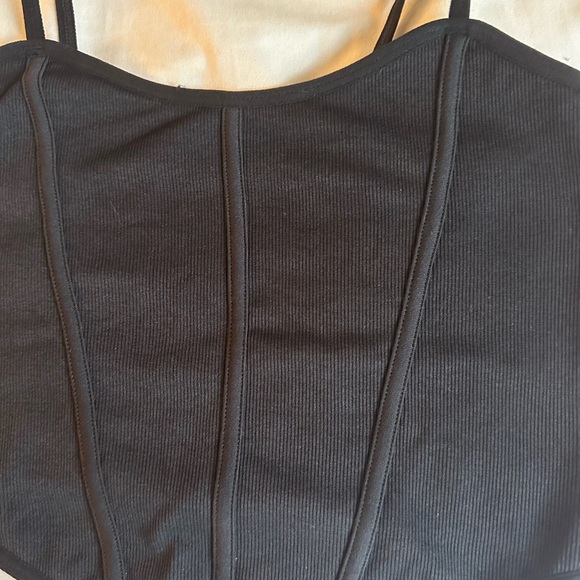 garage black seamless tank top corset top - Picture 3 of 5